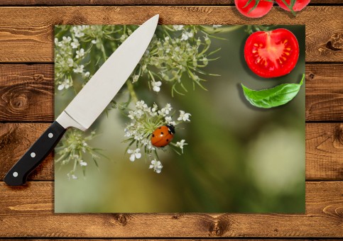 Planche à  découper Coccinelle