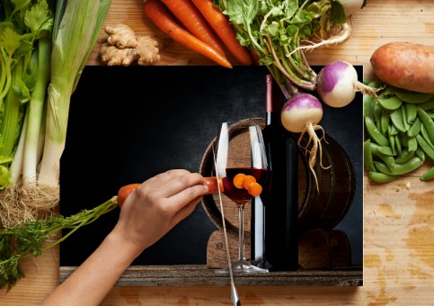 Planche à  découper Cuvée vin rouge