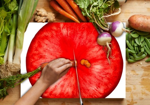 Planche à  découper Prunes