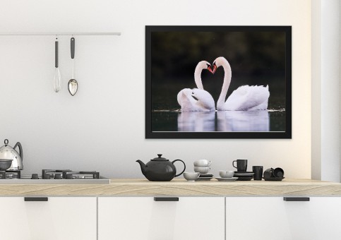 Tableaux personnalisés  Coeur de cygne