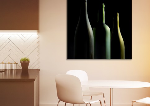 Tableaux personnalisés  3 bouteilles de vin