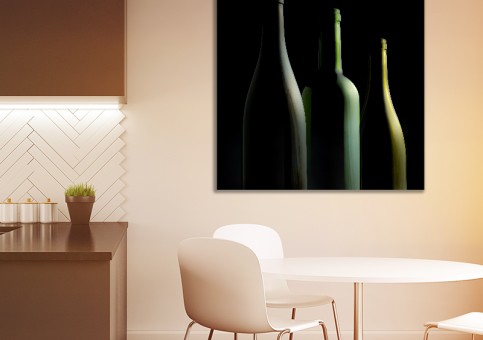 Tableaux personnalisés  3 bouteilles de vin