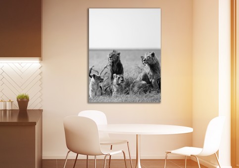 Tableaux personnalisés  Bande de lions