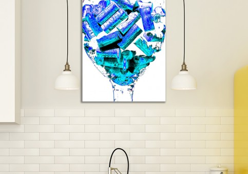 Tableaux personnalisés  Bouchons bleus