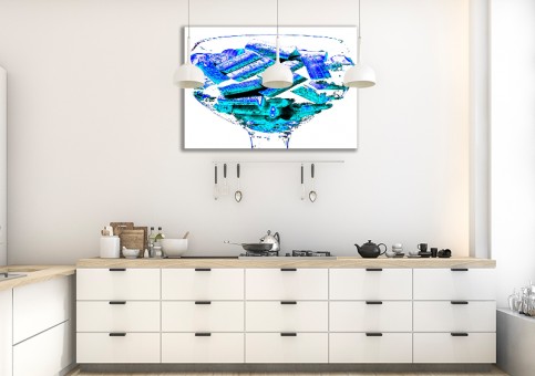 Tableaux personnalisés  Bouchons bleus