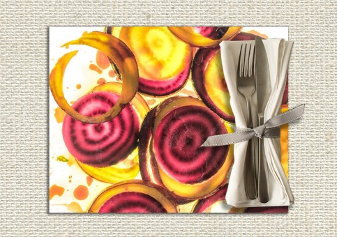 set de table personnalisé Betteraves