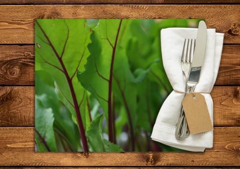 set de table personnalisé Pousses de betterave