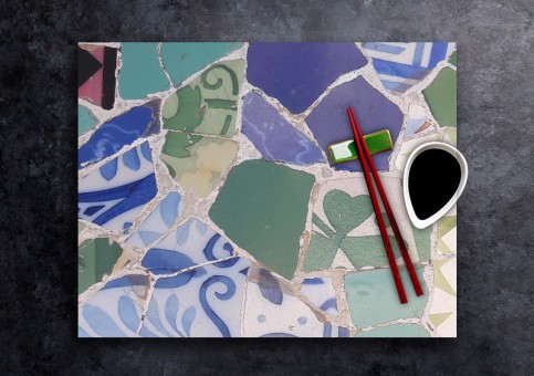 set de table personnalisé Mosaà¯que 2