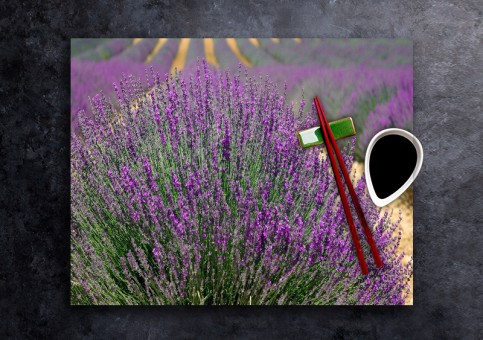 set de table personnalisé Lavande