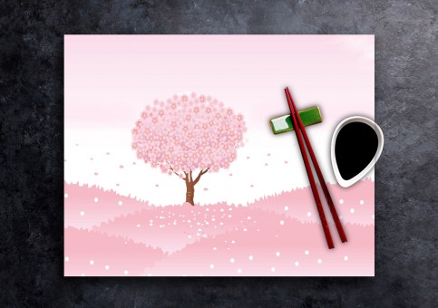 set de table personnalisé Printemps