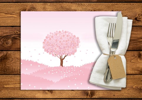 set de table personnalisé Printemps