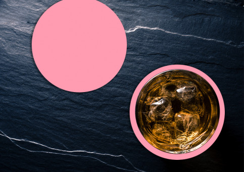 Dessous de verre Rose
