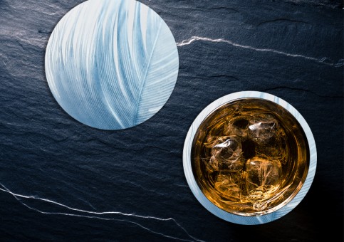 Dessous de verre Plume