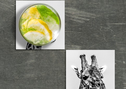 Dessous de verre Girafe