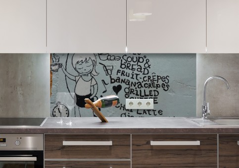 Crédence Menu graffitis 