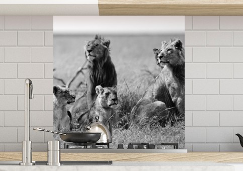 Crédence Bande de lions