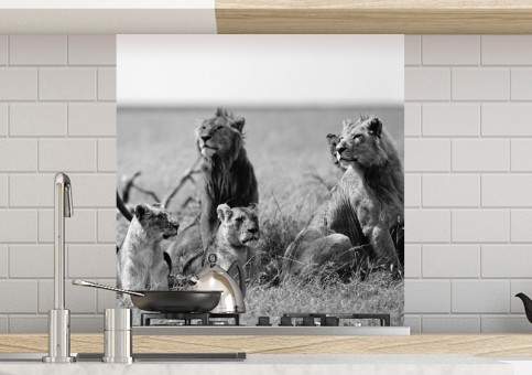 Crédence Bande de lions