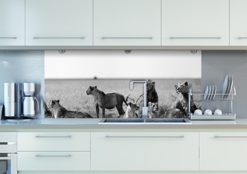 Crédence Bande de lions