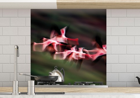 Crédence Vol de flamands