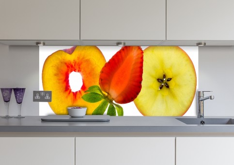 Crédence composition 3 fruits