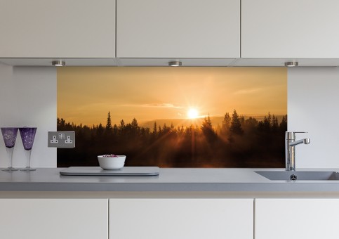 Crédence coucher de soleil 