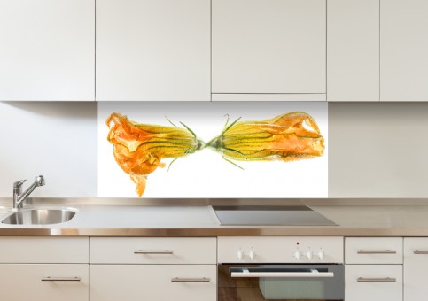 Crédence Fleurs de courgette