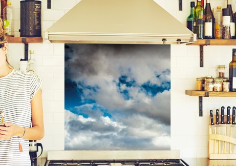 Crédence Montagnes et nuages