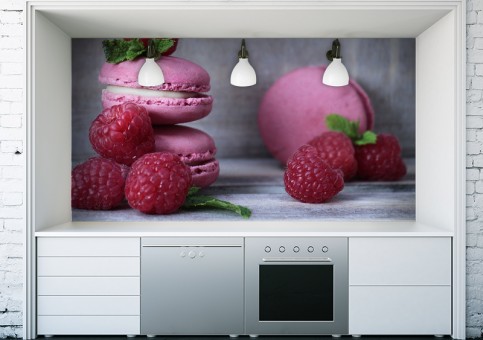 Habillage mural Macarons