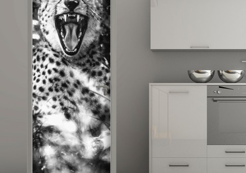 Habillage de porte Portrait de Guépard 