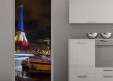Habillage de porte Tour Eiffel tricolore