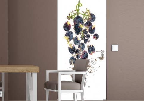 Habillage de porte Raisin Célestin grappe